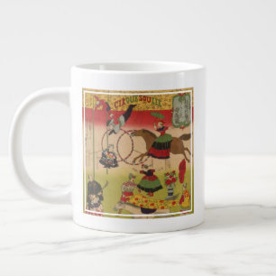 Taza De Café Gigante Impresión Triptych Muestra Circo En Yasukuni Jinja