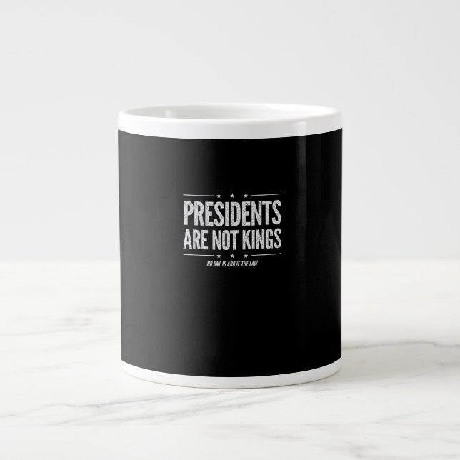 Taza De Café Gigante In America Presidents Are Not Kings Retro Classic (Frente)