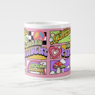 Taza De Café Gigante Inauguración de Kamala Harris 1ra Mujer Presidenta