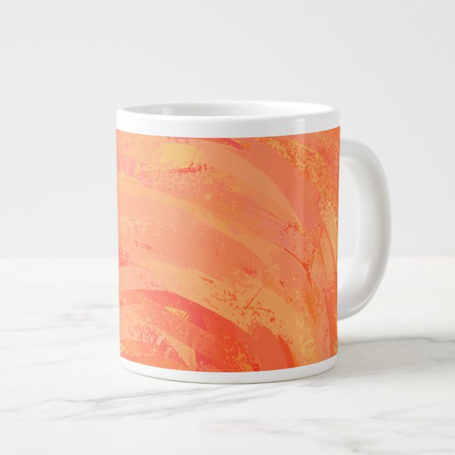 Taza De Café Gigante Incendio Naranja (Derecha)