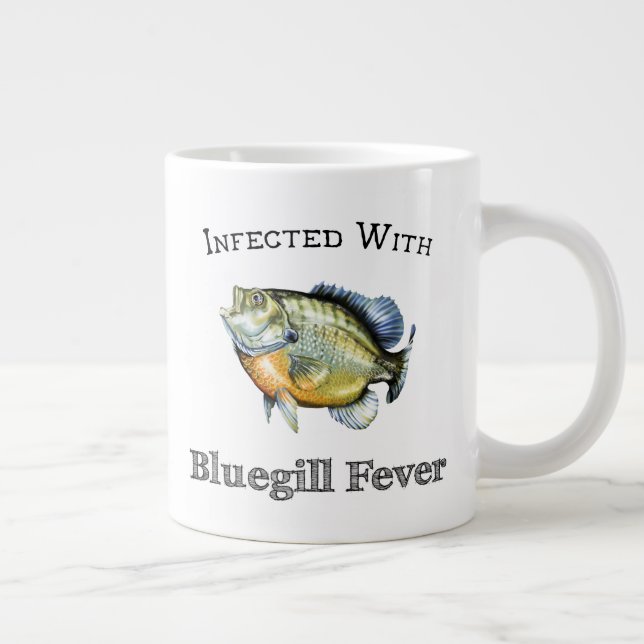 Taza De Café Gigante Infectada con fiebre del Bluegill (Derecha)