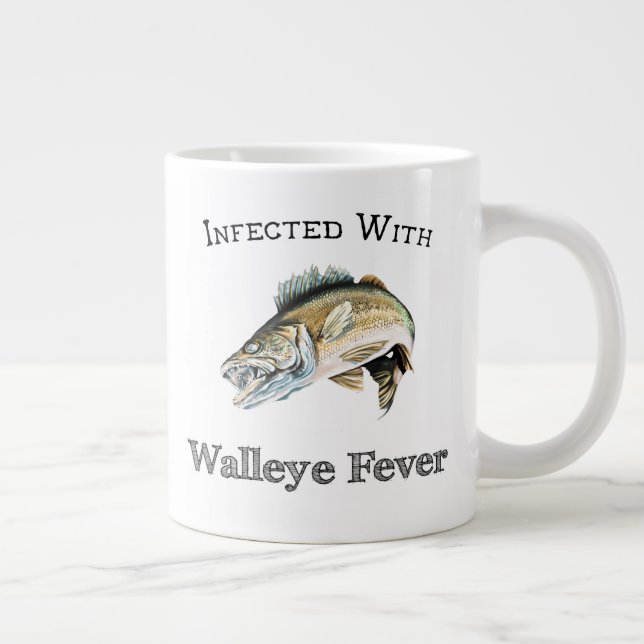 Taza De Café Gigante Infectada con fiebre Walleye (Derecha)