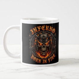 Taza De Café Gigante Infierno Nacido En Fuego