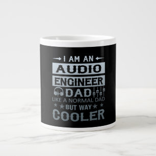 Taza De Café Gigante Ingeniero de audio papá
