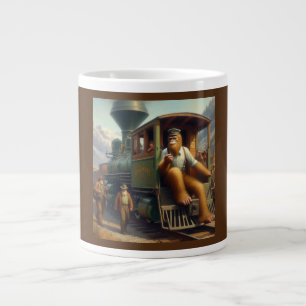Taza De Café Gigante Ingeniero de trenes de pie