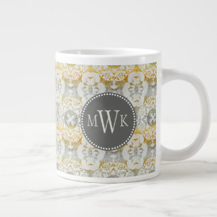 Taza De Café Gigante Inicial  Rosette de tapicería II