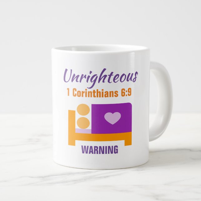 Taza De Café Gigante Injusto - Jumbo Mug (Derecha)