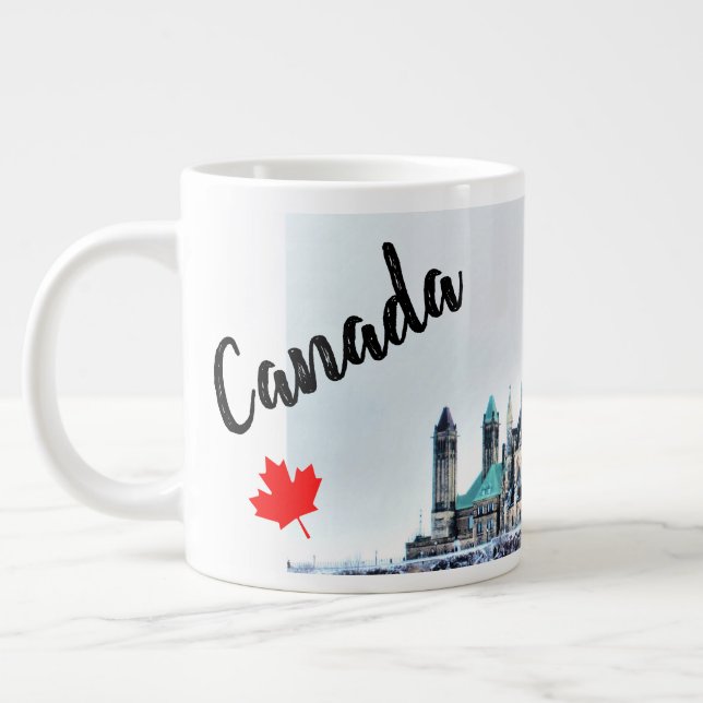 Taza De Café Gigante Inmuebles del Parlamento de Canadá, recuerdo de ni (Izquierda)