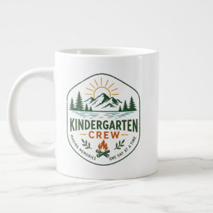 Taza De Café Gigante Insignia de Campamento de la Tripulación de Kinder