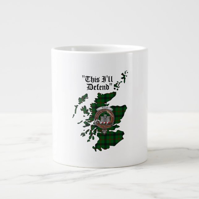 Taza De Café Gigante Insignia de clan de Kincaid Jumbo Mug (Frente)