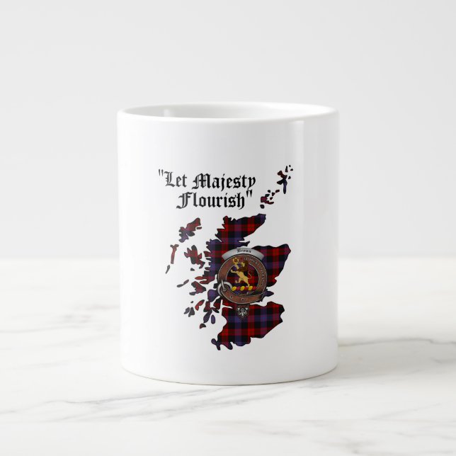 Taza De Café Gigante Insignia de clan marrón/broun Jumbo Mug (Frente)