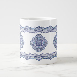 Taza De Café Gigante Inspiración en la China termal azul Tumbler