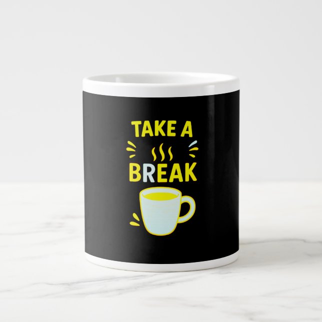 Taza De Café Gigante Inspirational Coffee Mug for Office (Frente)