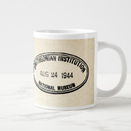 Taza De Café Gigante Institución Smithsonian con sello de biblioteca, 1