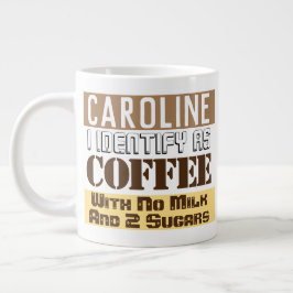Taza De Café Gigante Instrucciones de té o café con nombre