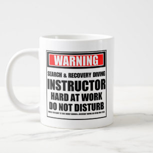 Taza De Café Gigante Instructor de Buceo de Búsqueda y Recuperación de