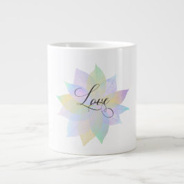Taza De Café Gigante ~* INTENCIÓN DE AMOR EMOTO MÁXIMO Arcoiris