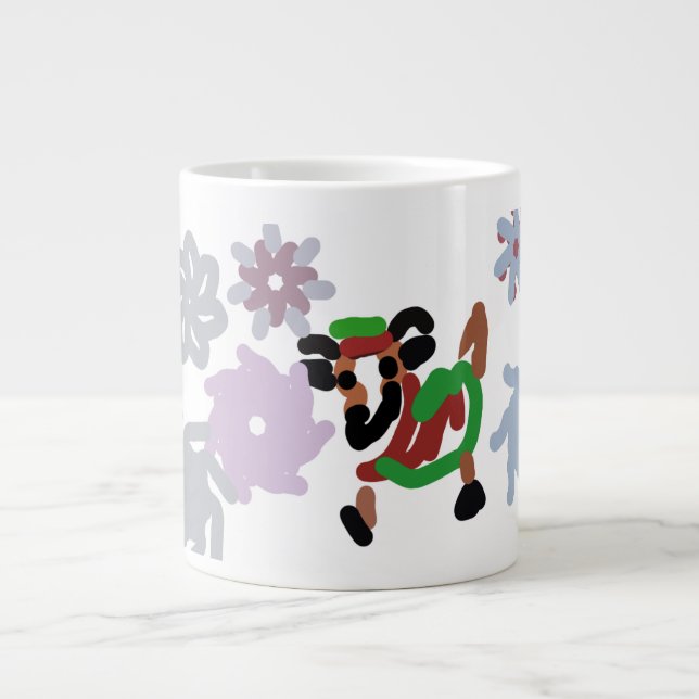 Taza De Café Gigante Invierno de cabra  (Frente)