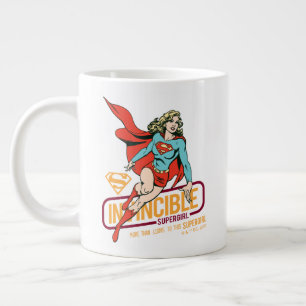 Taza De Café Gigante Invincible Supergirl Retro Graphic