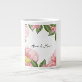 Taza De Café Gigante invitación floral boda