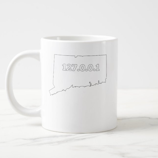 Taza De Café Gigante IP del empollón del ordenador personal de (Izquierda)