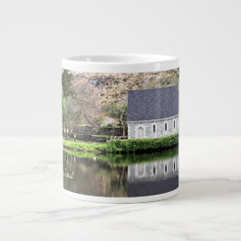 Taza De Café Gigante Irlanda, Iglesia, Muro de Piedra, Lago, Fotografía