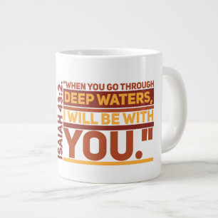 Taza De Café Gigante Isaiah 43:2 Mug Jumbo