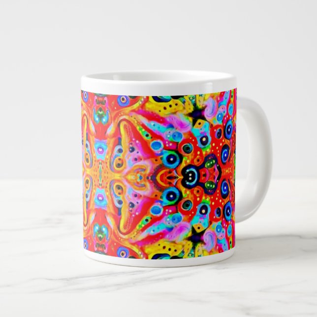 Taza De Café Gigante Isla anaranjada de la estrella (Derecha)