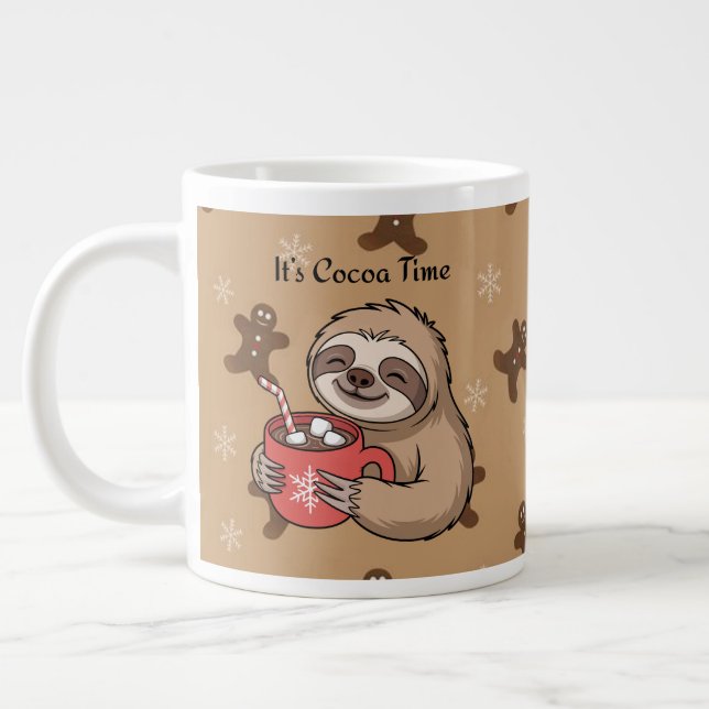 Taza De Café Gigante It’s Cocoa Time | Cozy Winter Quote (Izquierda)