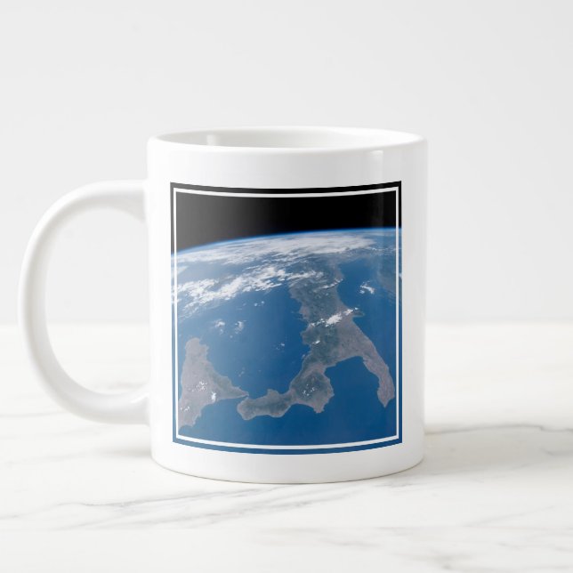 Taza De Café Gigante Italia Y Su Isla Sicilia. (Izquierda)