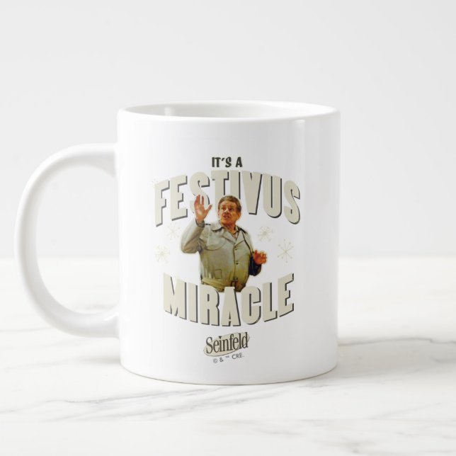 Taza De Café Gigante It's a Festivus Miracle (Izquierda)