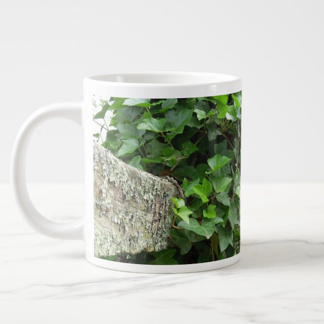 Taza De Café Gigante Ivy y Lichens - Viñedo de Martha (Izquierda)