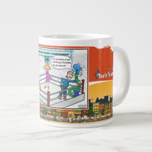 Taza De Café Gigante Jab Jab Gancho Alto Ánimo