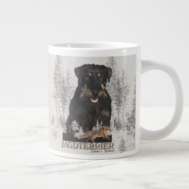 Taza De Café Gigante Jagdterrier Dakota v. Renbrad Faux Canvas Print Ac (Derecha)