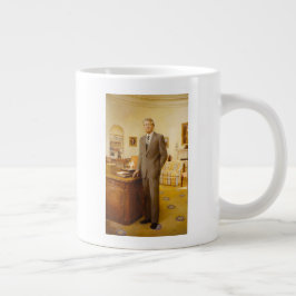 Taza De Café Gigante James Earl Carter pintó retrato del presidente de 