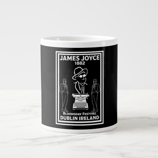 Taza De Café Gigante James Joyce Dublin Irlanda (Frente)