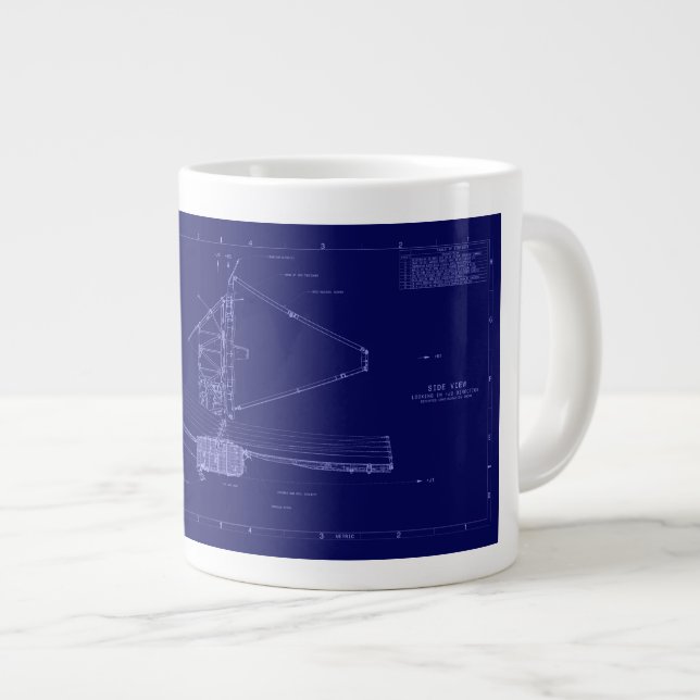Taza De Café Gigante James Webb desvelando el esquema del universo (Derecha)