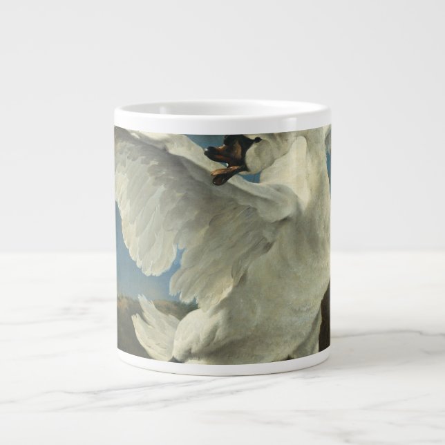 Taza De Café Gigante Jan Asselyn - El cisne amenazado (Frente)