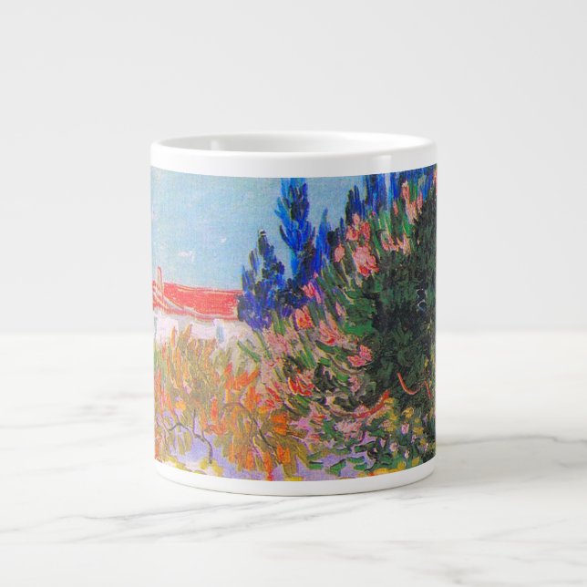 Taza De Café Gigante Jardín de flores Vincent Van Gogh (Frente)
