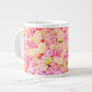 Taza De Café Gigante Jardín de rosas