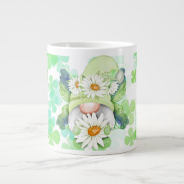Taza De Café Gigante Jardín Gnomes 2 verde