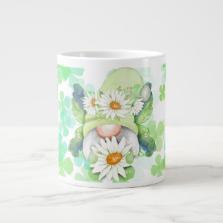 Taza De Café Gigante Jardín Gnomes 2 verde