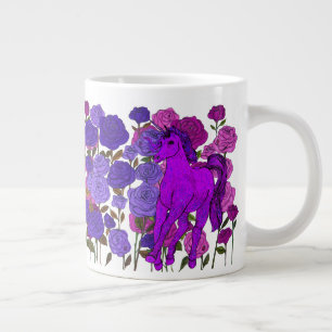 Taza De Café Gigante Jardín Rosa