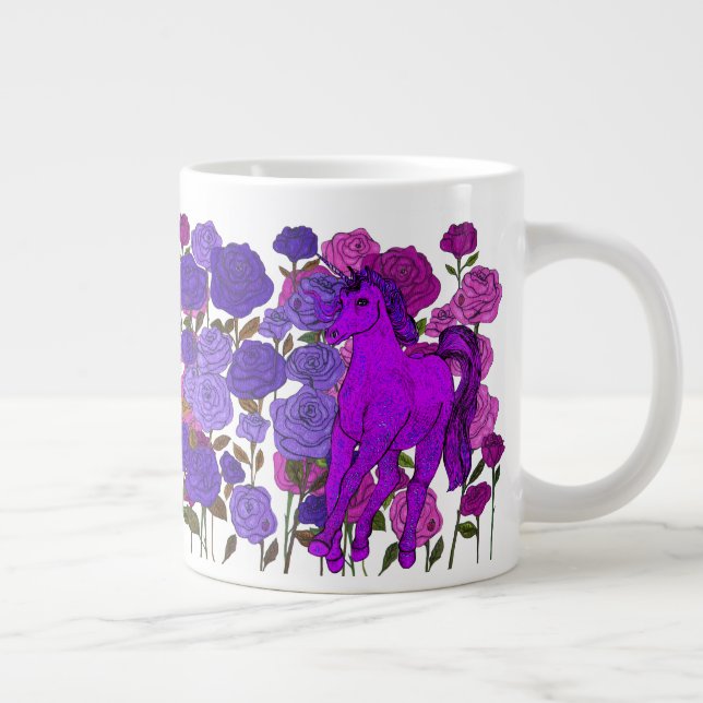 Taza De Café Gigante Jardín Rosa (Derecha)