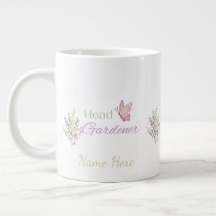 Taza De Café Gigante Jardinera Jefe Floral, Día de la Madre, Cumpleaños