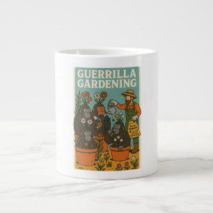 Taza De Café Gigante Jardinería de Guerrilla