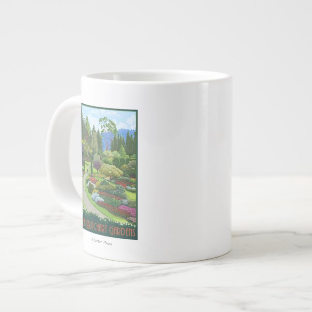 Taza De Café Gigante Jardines de Butchart - bahía de Brentwood (Izquierda)