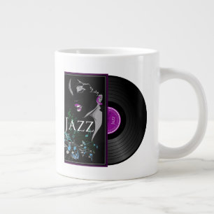 Taza De Café Gigante Jazz retro