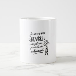 Taza De Café Gigante Je ne suis pas bizarre