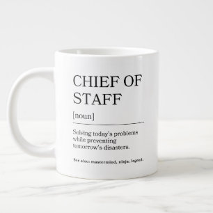 Taza De Café Gigante Jefe de Gabinete Regalo divertido de agradecimie